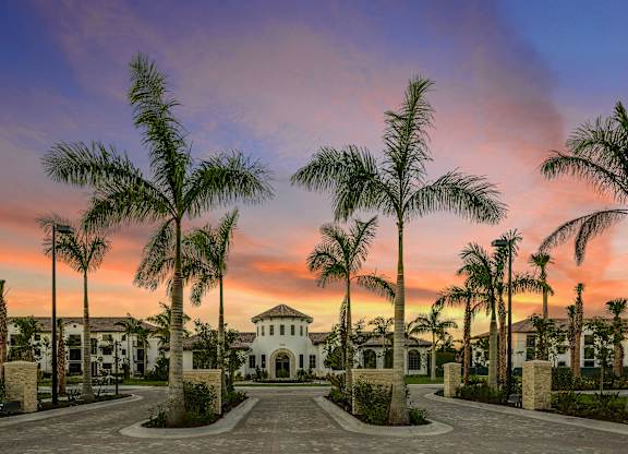 Entrance at Palm Ranch Apartments in Davie, FL
