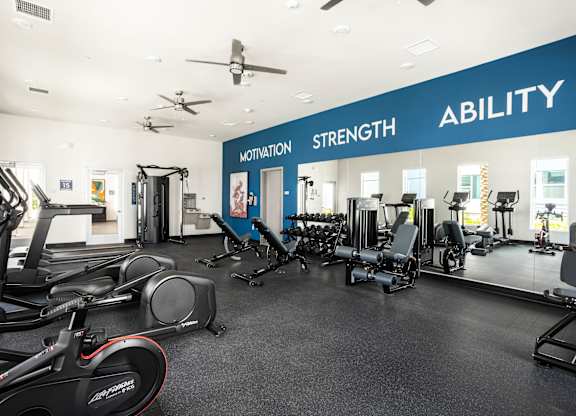 Fitness Center at Lakeland Affordable Apartments in Santa Fe Springs, CA
