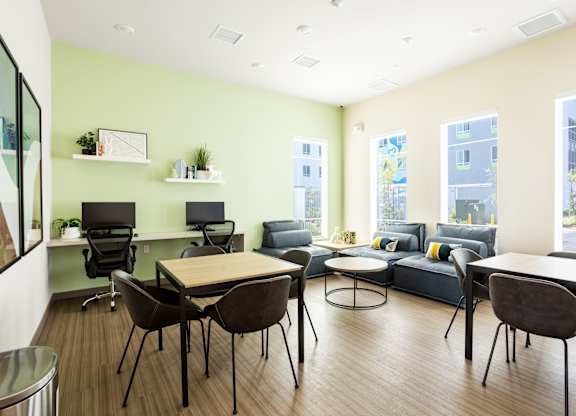 Business Center at Lakeland Senior Apartments in Santa Fe Springs CA
