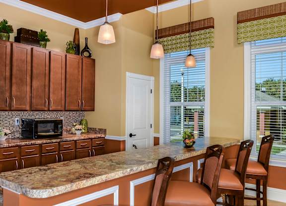 Demo Kitchen at Santos Isle Senior Apartments in Tarpon Springs FL