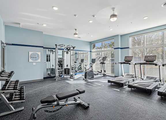 Fitness Center at Aspire at Church St Affordable Apartments in Norfolk, VA