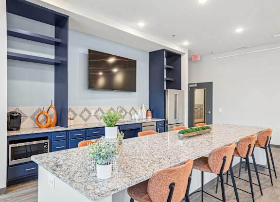 Demo Kitchen at Aspire at Church St Affordable Apartments in Norfolk, VA
