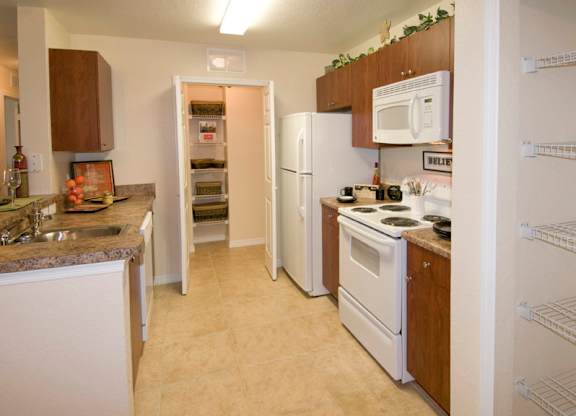 Kitchen at Spanish Trace Affordable Apartments in Tampa FL