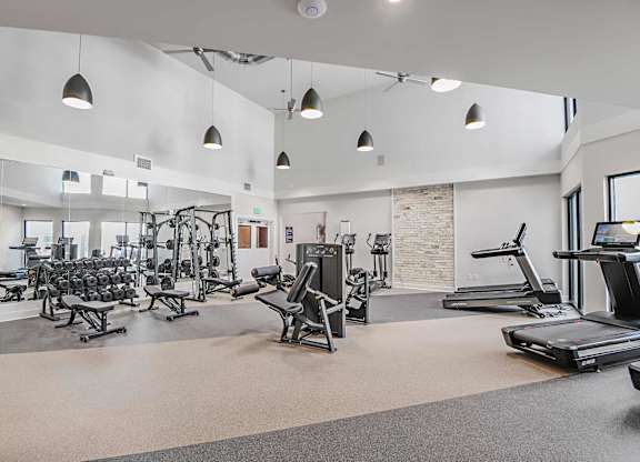 24 Hour Fitness Center at The Foundry Luxury Apartments in Tampa FL