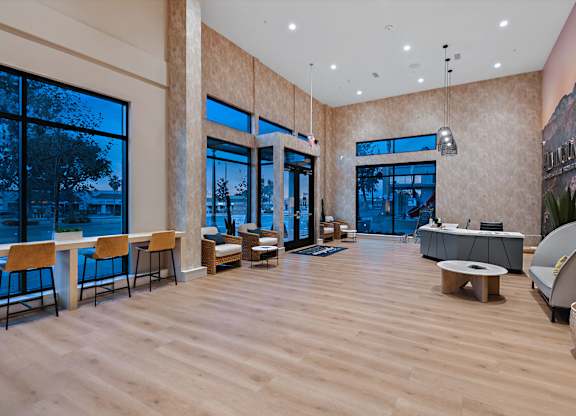 Leasing Lobby at The Huntington Luxury Apartments in Duarte CA