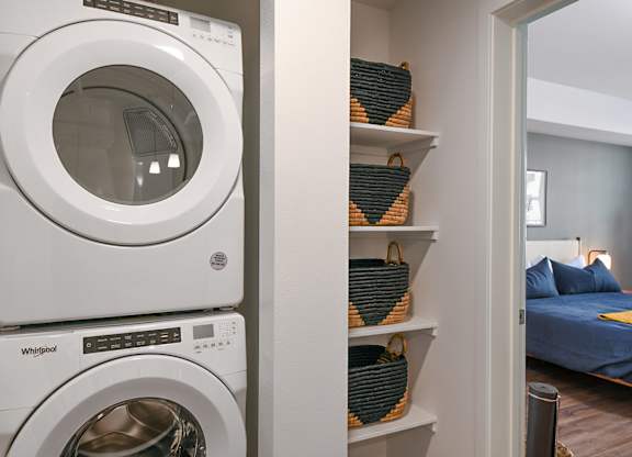 In-Home washer and dryer at The Huntington Luxury Apartments in Duarte CA