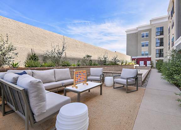 Outdoor Seating Area at The Huntington Luxury Apartments in Duarte CA