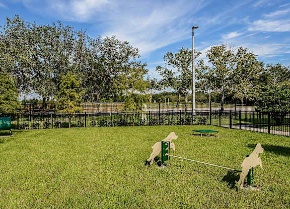 Fenced Pet Park at Epic at Gateway Luxury Apartments in St. Petersburg, FL