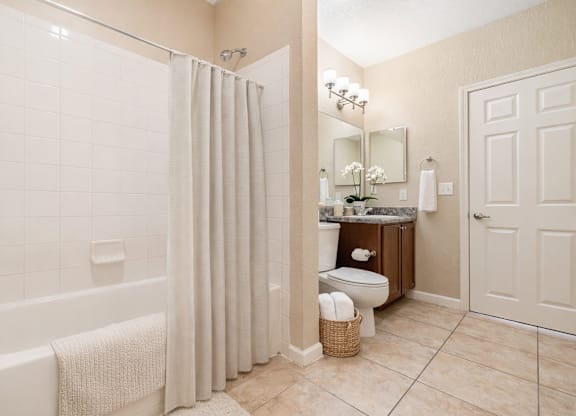 Modern Bathrooms at Cristina Woods Affordable Apartments in Riverview FL