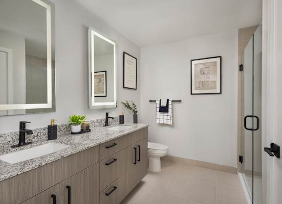 Spa-Inspired Bathrooms at The Marc Luxury Apartments in Palm Beach Gardens, FL