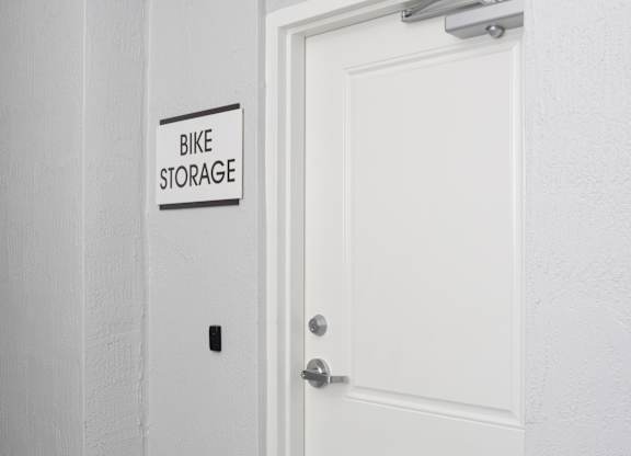 Bike Storage at The Shores Affordable Apartments in St. Petersburg, Florida