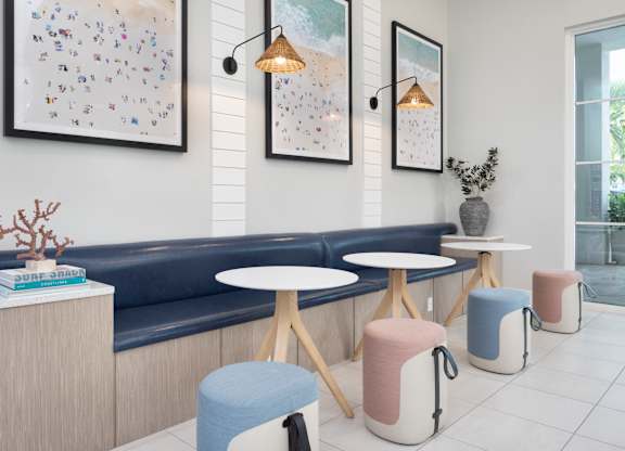 Designer Style Lounge Seating at Everly Apartments in Naples, FL