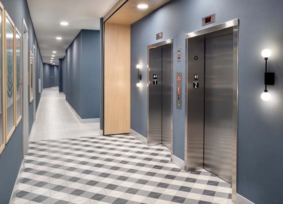 Building Elevators at The Marc Apartments in Palm Beach Gardens FL