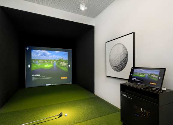 Golf Simulator at The Marc Luxury Apartments in Palm Beach Gardens FL