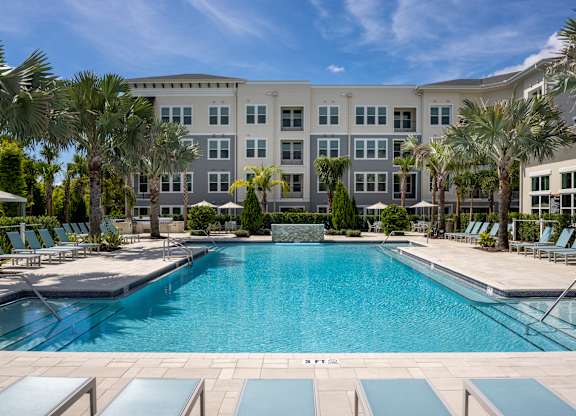 Resort-Style Swimming Pool at Waverly Terrace Luxury Apartments in Temple Terrace, FL