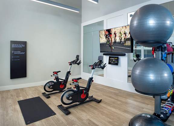 Yoga and Spin Studio at Waverly Terrace Luxury Apartments in Temple Terrace, FL