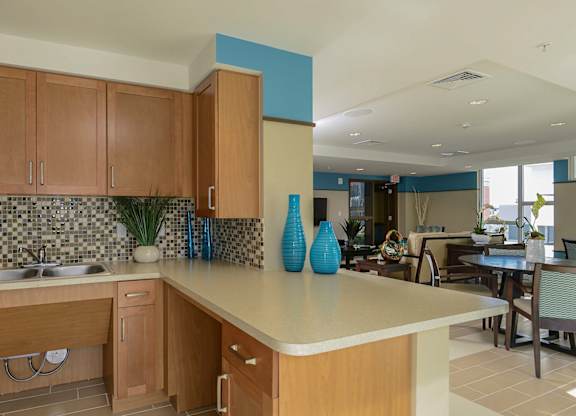 Club Room at West Brickell View Senior Apartments in Miami, FL