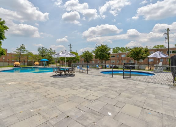 Poolside Landscape at Flats of Forestville, Forestville, MD, 20747
