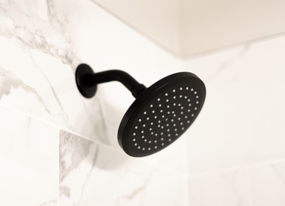 black shower head at Flats of Forestville, Forestville, Maryland 20747