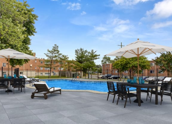 Pool at Flats of Forestville, Forestville, Maryland