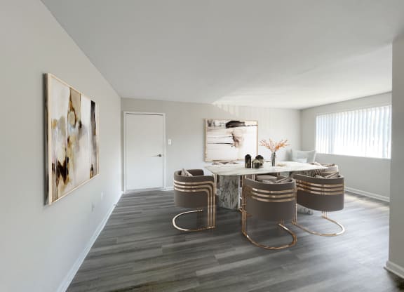 Contemporary dining room at Flats of Forestville, Forestville, Maryland 20747