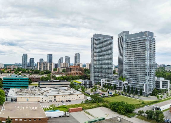 a cityscape of a city with tall buildings and skyscrapers