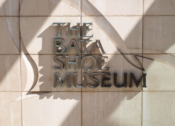 The Bata Shoe Museum Sign