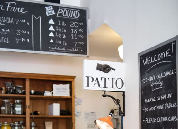 coffee shop menu