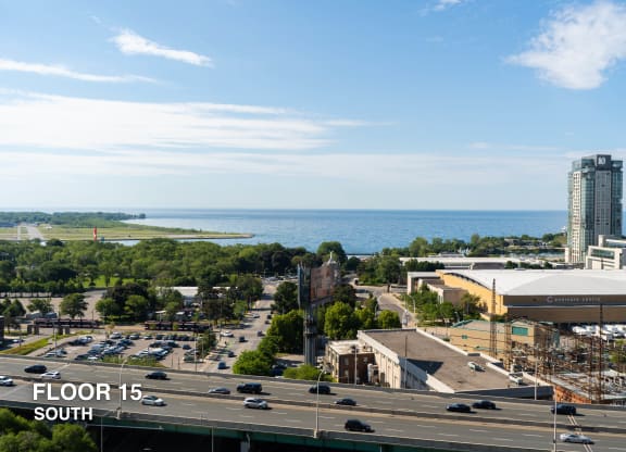 South view of lake ontario from liberty house floor 15
