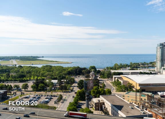 20th floor view from liberty house of lake ontario