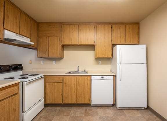 Kitchen at Edgewood Apartments, Rohnert Park, California