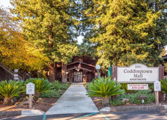 Property Signage at Coddingtown Mall Apartments, Santa Rosa, CA