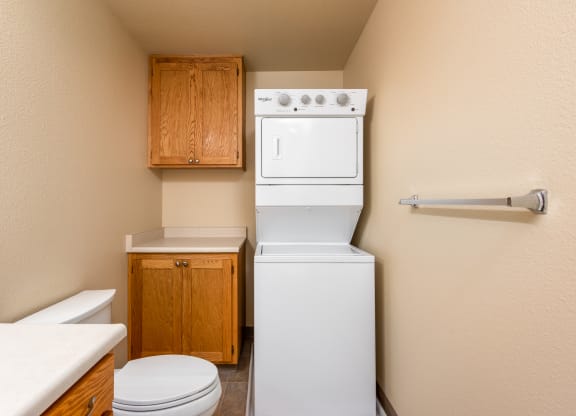 Bathroom with washer/dryer at Deer Path LLC, Santa Rosa, 95407