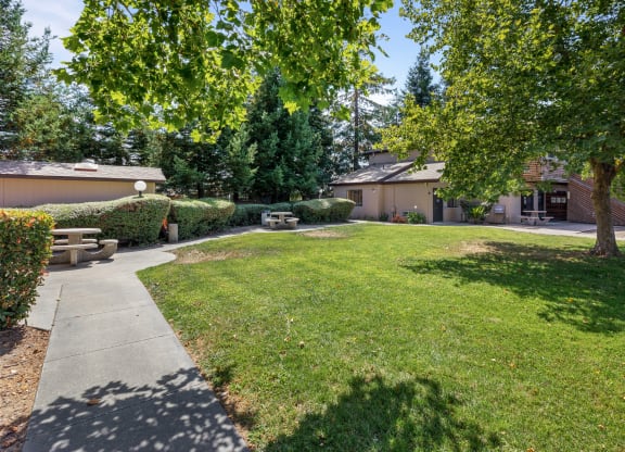 Courtyard Green Space at Edgewood Apartments, Rohnert Park, CA