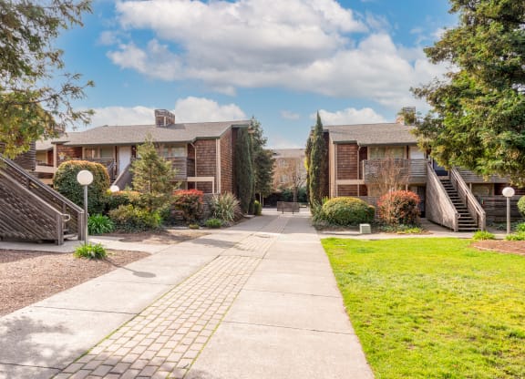 Property Entrance at Meadowrock Apartments, Santa Rosa, California