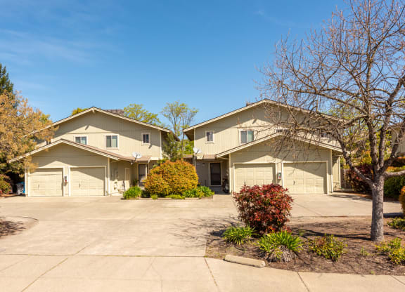 Exterior Landscape at Meadowrock Duplexes, California
