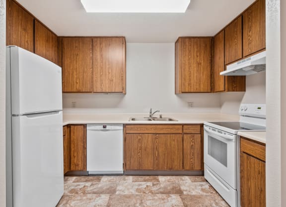Fully Equipped Kitchen at Meadowrock Duplexes, Santa Rosa