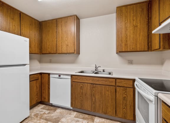Modern Kitchen at Meadowrock Duplexes, Santa Rosa, 95403