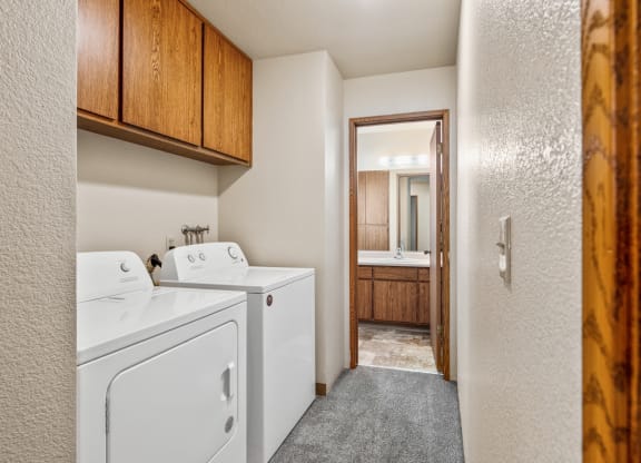 Washer Dryer at Meadowrock Duplexes, Santa Rosa, California