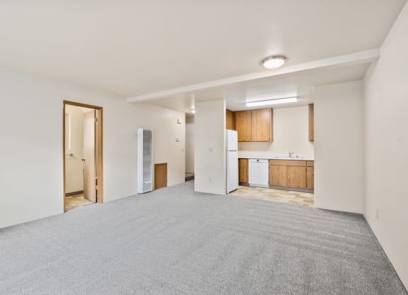 Carpeted Living Area at Meadowrock Duplexes, California