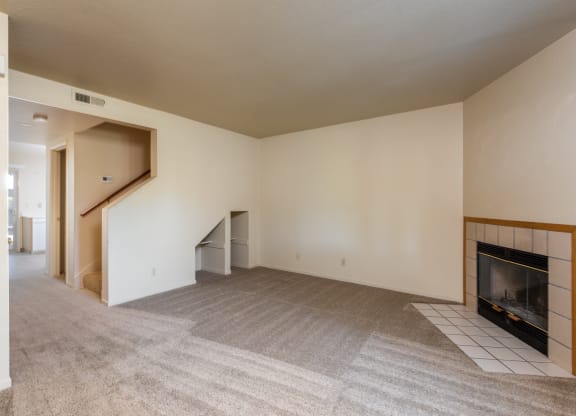 Fireplace at Meadowview Apartments, Santa Rosa, California