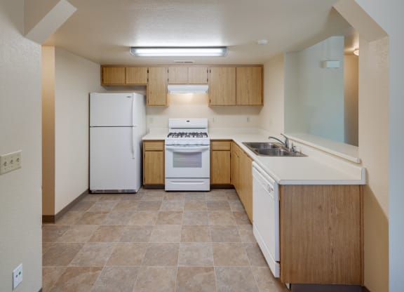 Spacious Kitchen at Meadowview Apartments, Santa Rosa, California