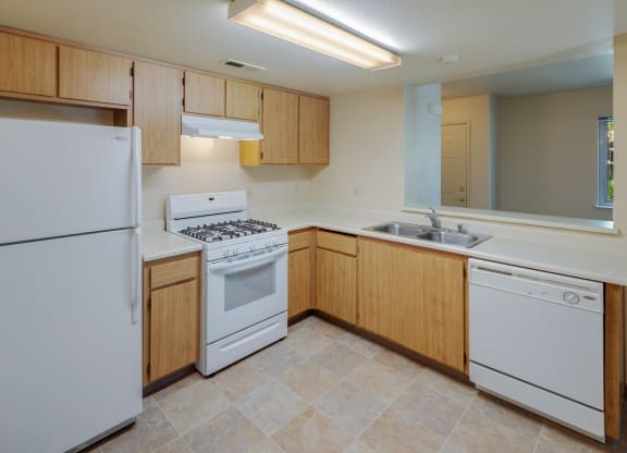 Modern Kitchen at Meadowview Apartments, Santa Rosa, CA, 95407