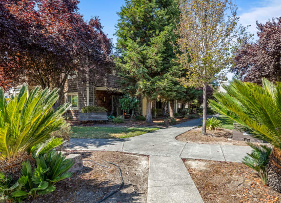 Walking Path at Meadowview Apartments, Santa Rosa, California