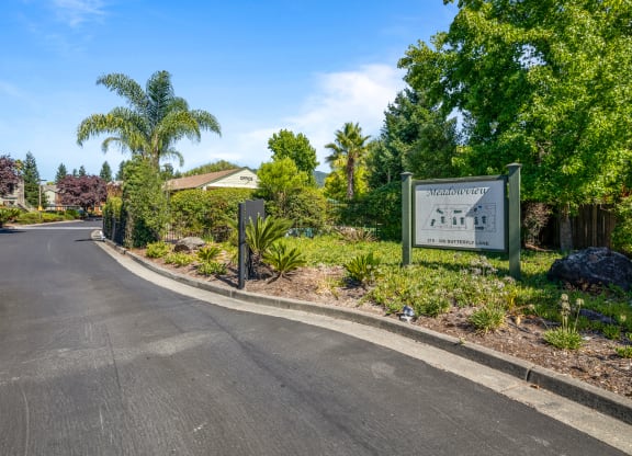 Exterior Street at Meadowview Apartments, Santa Rosa, CA, 95407