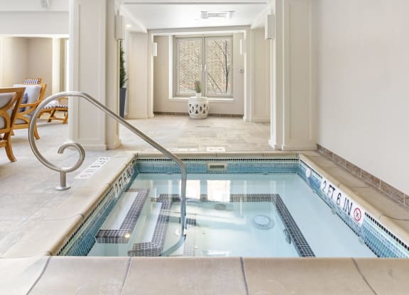a swimming pool in a lobby of a hotel  at HIGHGROVE, Stamford