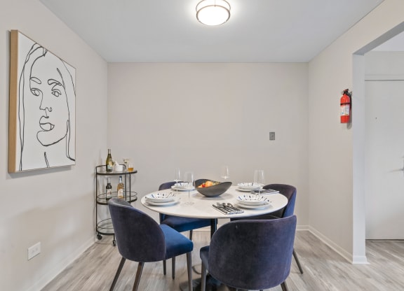 Model Dining Room at Hanover Park Blu Apartments, Hanover Park