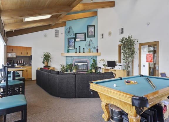 Entertainment room at Parkside Apartments, California, 95616