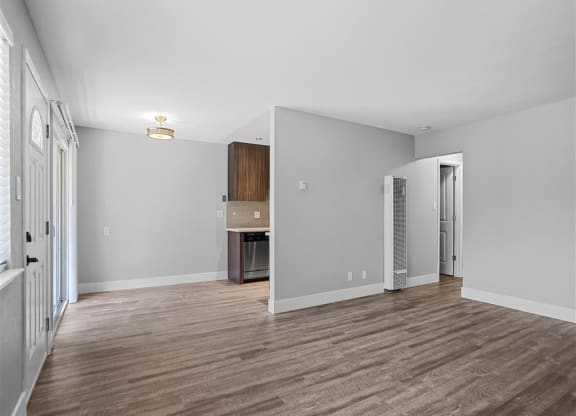 Unfurnished Living Area at Peninsula Pines Apartments, South San Francisco