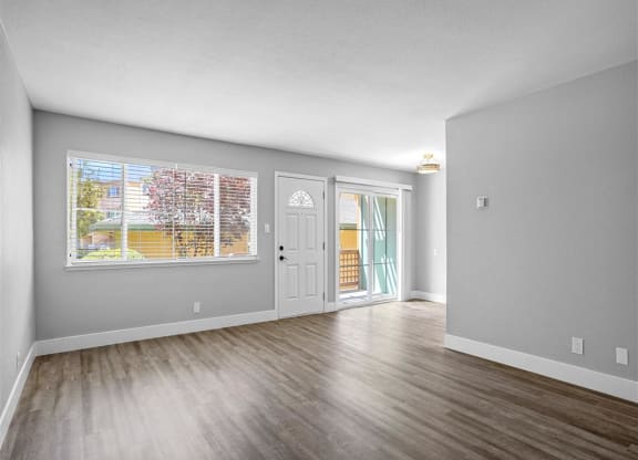 Bright Living Room at Peninsula Pines Apartments, South San Francisco, California
